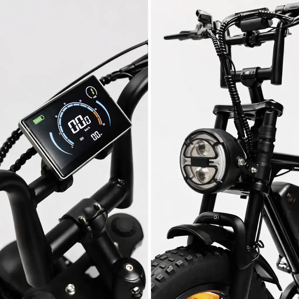 Ouxi C80 3.0 | Zwart | 2025 | Elektrische fatbike - Afbeelding 4