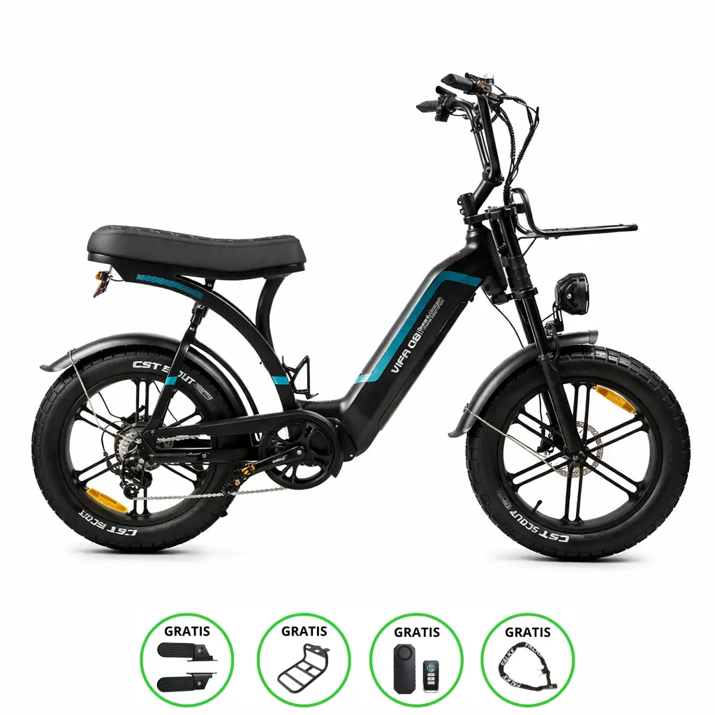 OUXI Q8 | Zwart | 250W | Elektrische fatbike