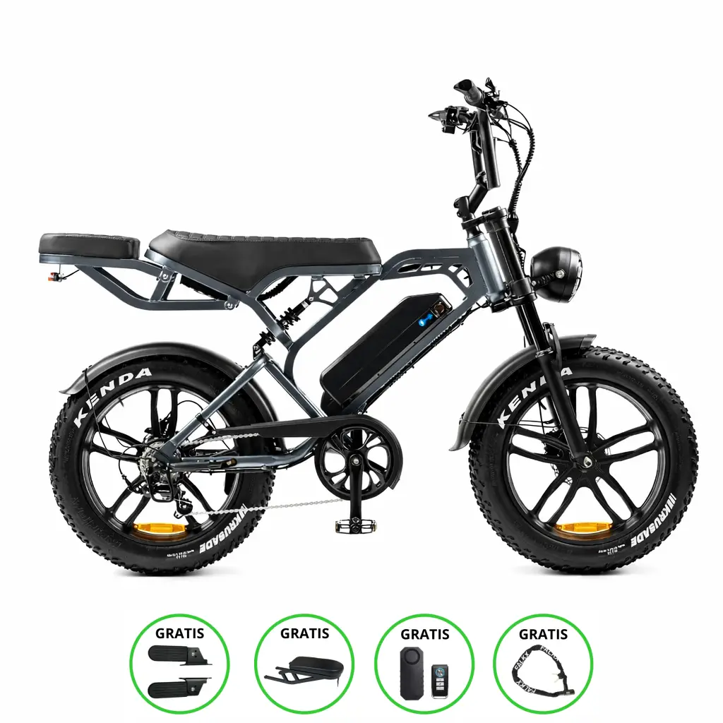 V20 Pro Fatbike | 250W | Donkergrijs | Elektrische fatbike